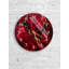 Horloge murale en verre trempé rouge, horloge décorative dorée, horloge murale moderne, idée cadeau unique-177949802-177949803