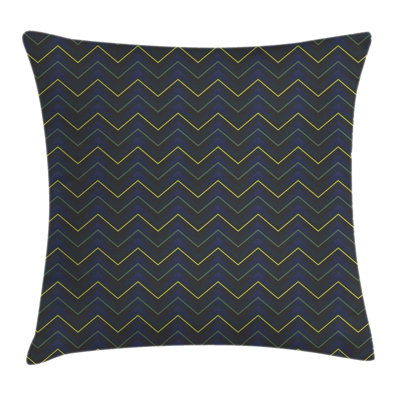 Chevron Neon Effect Square Pillow Cover