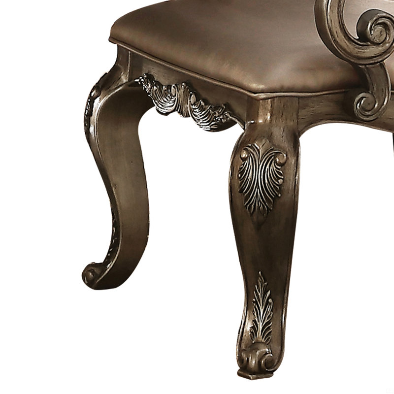 Chaise avec accoudoirs touffetée (ensemble de 2)
