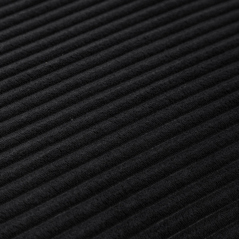 Fauteuil à billes en velours côtelé 3-en-1, Velours côtelé noir