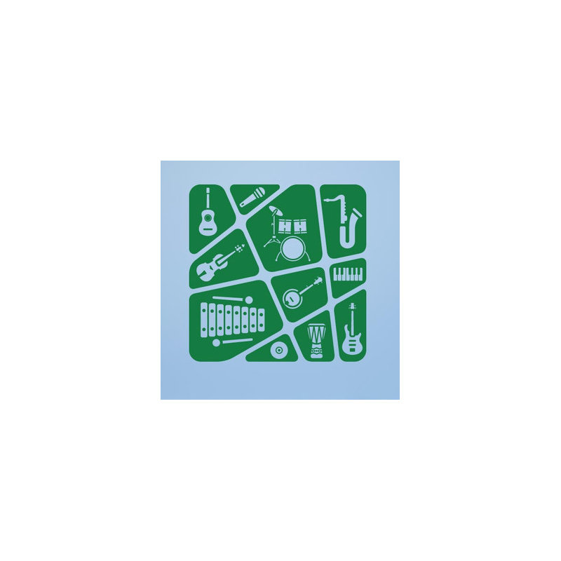 Entertainment Wall Decal, Green
