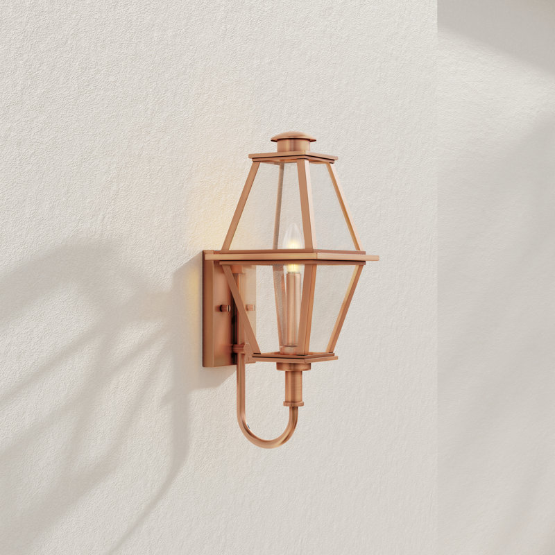 Didama Wall Light, 18.12" H x 7.25" W x 8.5" D, Antique Copper
