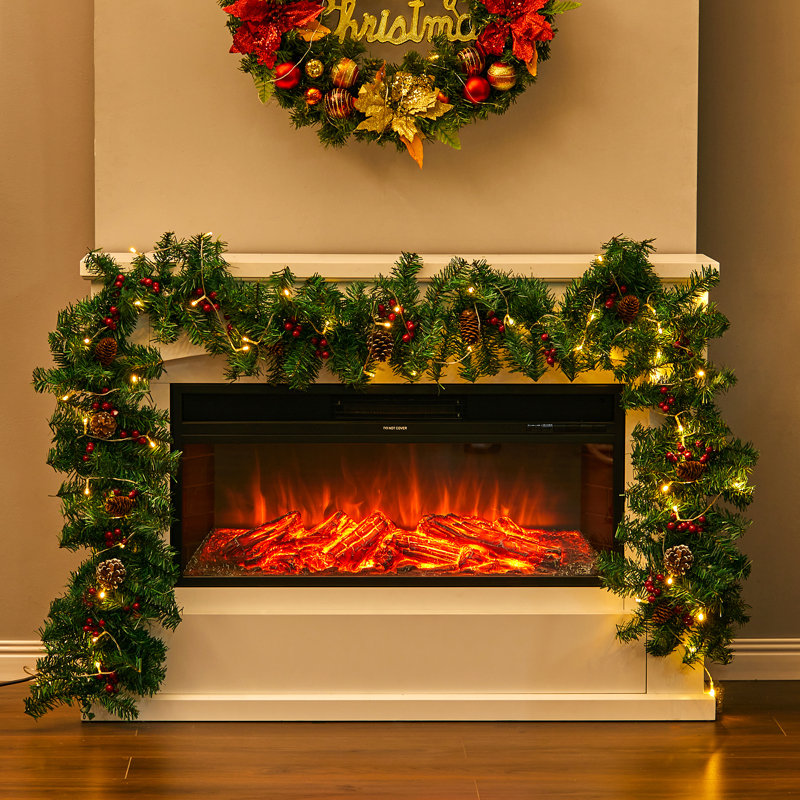 270cm Lighted Faux Garland with Lights