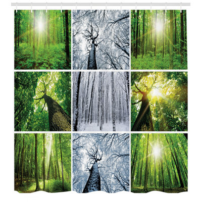 Forest Shower Curtain Set + Hooks