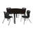 Kee Mobile 36" L Round Education Activity Table and Chair Set-73411901-73411903-93832857