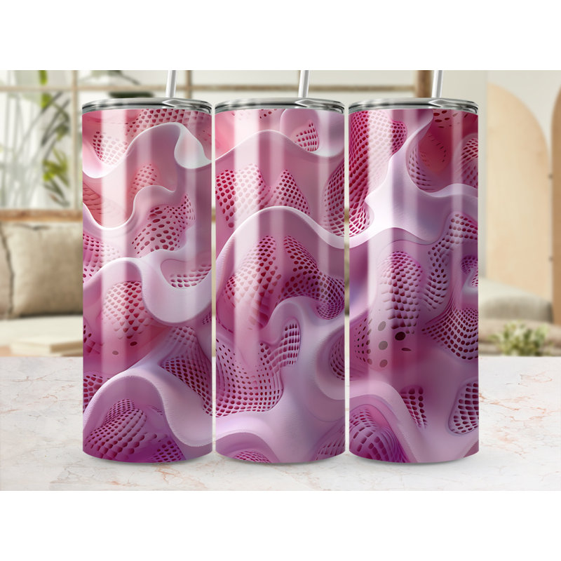 Choose Handmade Tumblers 591ml Vacuum Insulated Stainless Steel (18/8) Travel Tumbler with Straw