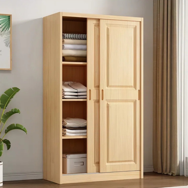 Simple And Practical Wardrobe, 78.74" H x 31.5" W x 22.83" D