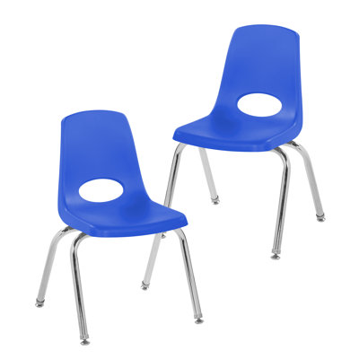 16 in Stack Chair with Swivel Glides, 2-Piece