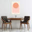 Abstract Peach Arch Abstract Contemporary Geometric Wall Art Print by Talitha McQueen - Wrapped Canvas Print-1212977545