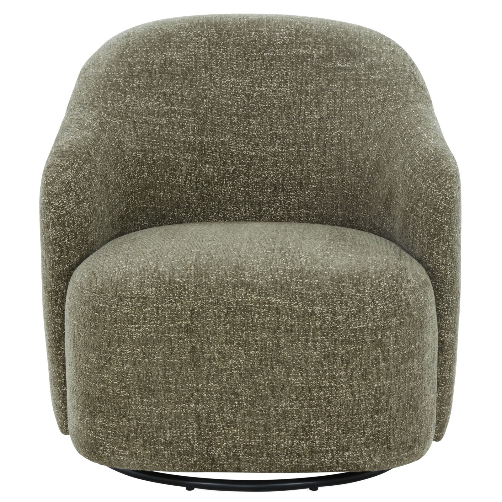 Servando Swivel Barrel Chair, Olive Green