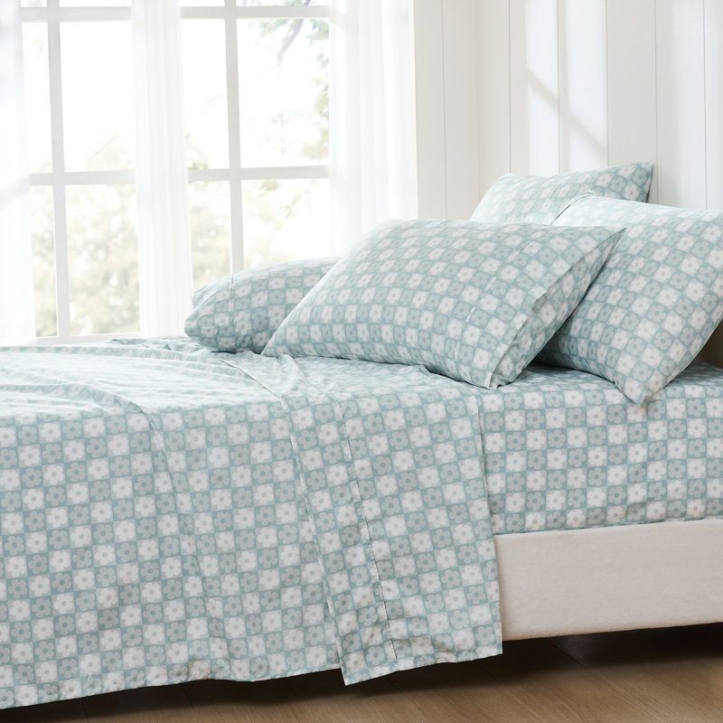 Ensemble de draps Daisy, Ensemble de draps pour lit double avec 5 pièces s