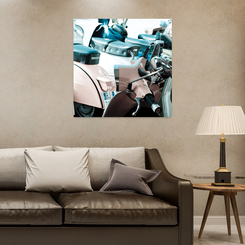 Scooter italien I, art rétro, H 32 po x l 32 po