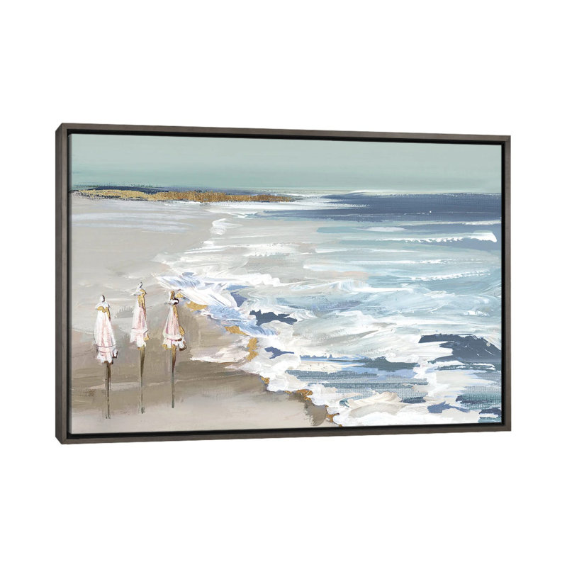 Été vacances II - reproduction d'art murale - toile encadrée, H 32 po x l 48 po, Toile à cadre flottant sans passe-partout
