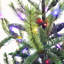 Sapin de Noël artificiel en pot de 1,37 m (4,5 pi) préilluminé avec 9 fonctions d'éclairage dans un pot gris