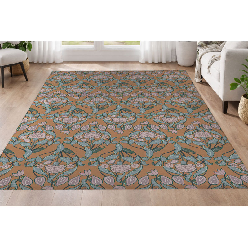 Tapis ultra-mince à profil bas Piper, Brun, Rectangulaire 3 pi x 5 pi