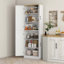  Armoire de rangement de cuisine avec tablettes, bois