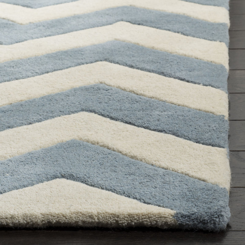 Tapis en laine touffeté à la main Teresita, Rectangle 8 pi 9 po x 12 pi