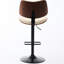 Structure avec chaises pivotantes à 360 °, hauteur réglable, beige, pour salle à manger / café / îlot de cuisine, 2 tabourets, dossier et siège, rembourrés de mousse,