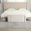 Repose-pieds avec rangement, banc d'extrémité de chambre à coucher, repose-pieds rembourré avec charnière de sécurité-2000361677