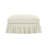 Chenille Ottoman With Detachable Ruffles And Multiple Configurations For Modern And Elegant Living Spaces.-1970060222
