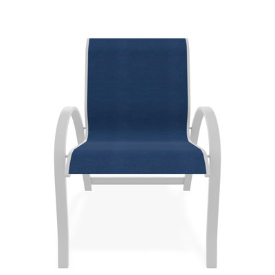 Chaise avec accoudoirs empilable Aruba II