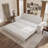 Chesterfield Sofa,Pull Out Sofa Bed,3-In-1 Velvet Convertible Sleeper Sofa With Nailhead Trim & Rolled Arm,Multi-Functional Sofa Bed For Living Room,Bedroom,Apartment,Office-1846280572