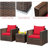 Alycen 2 - Person Patio Conversation Set with Cushions-726803153-726803152