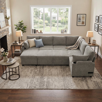 Canapé modulaire en U 109,9 po Chenille