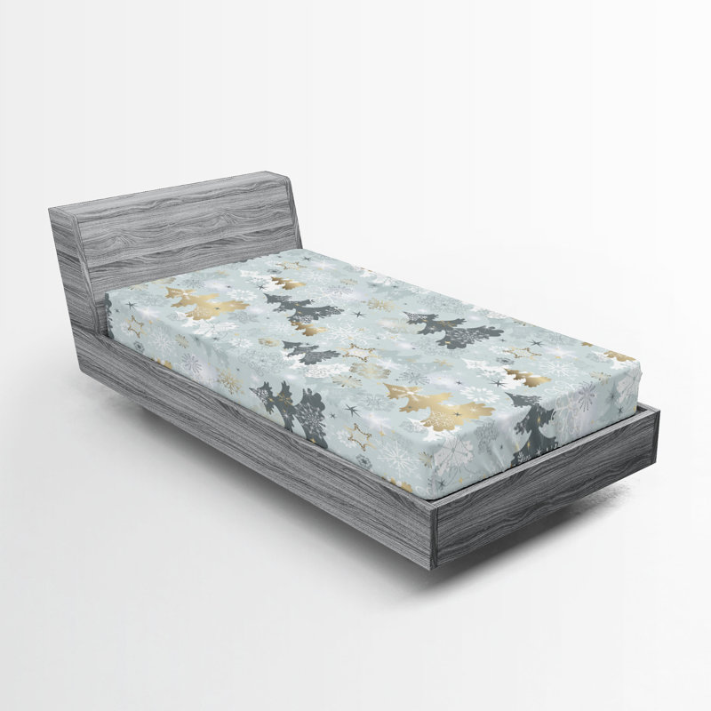 Ensemble de 2 draps-housses Ambesonne, Drap-housse de taille simple