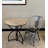 Tri-Fold Steel Frame Round Bistro Table