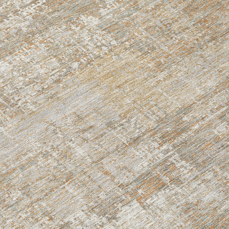 Machine Washable Indoor/Outdoor Chantille ACN2693 Abstract Rug, 2'3" x 7'6" Runner, Ivory