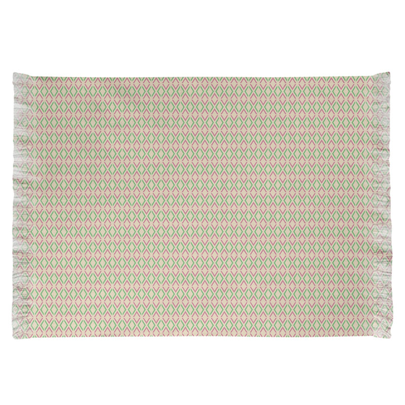 Tapis rouge/vert flèche losanges Mcguigan, Non