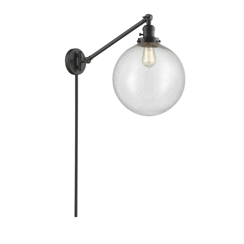 Antsje Plug-in Swing Arm Sconce, Seedy, Oil Rubbed Bronze, 40 Watt Vintage Incandescent Bulb