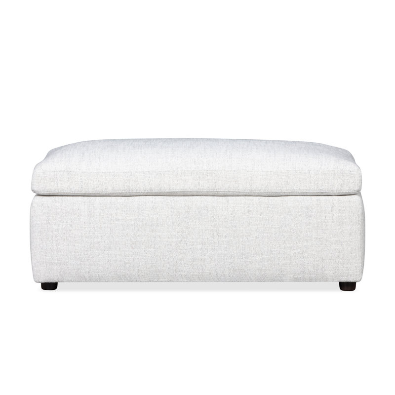 Essex 41" Oversized Upholstered Ottoman , Monique Oyster Textured Chenille
