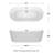 Carissa 71'' x 32'' Soaking Acrylic Bathtub-50480677
