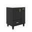 Meuble-lavabo de 24 po avec évier - offre un support de porte et un panier à deux niveaux-1550826395