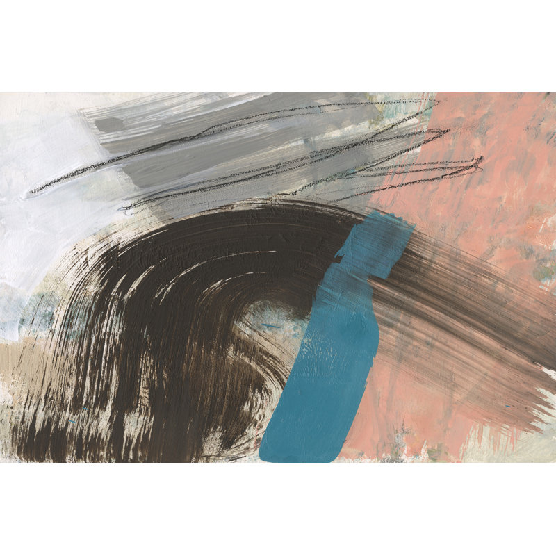 «Swiped II» par Jennifer Goldberger - peinture sur toile tendue, H 8 po x l 12 po