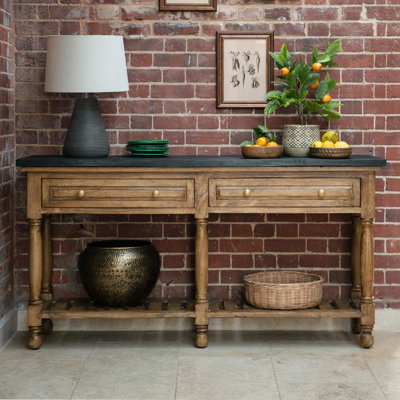 Roybal 169cm Stone Top Console Table