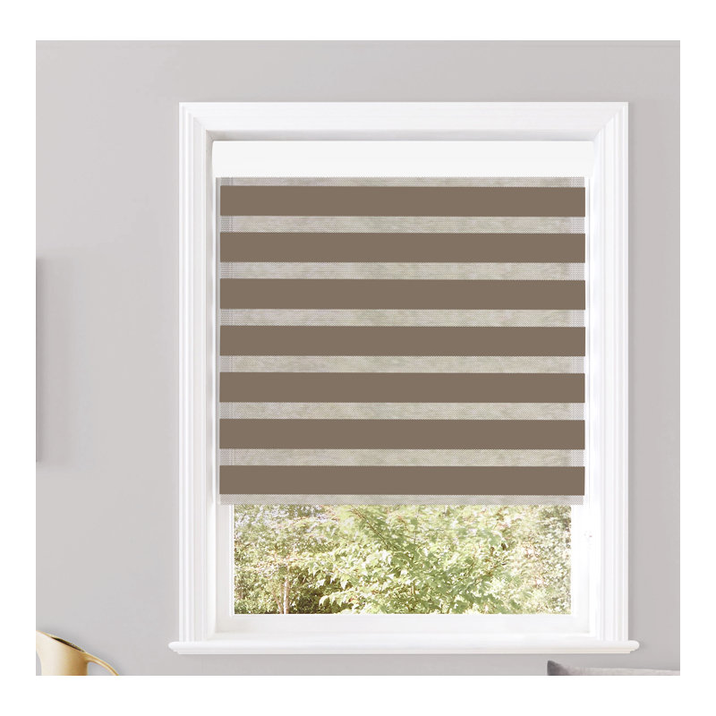 Store à enroulement semi-transparent Robbe, l 44 po x L 84 po, Taupe