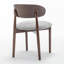 Chaise d'appoint rembourrée en bois massif-1795384395