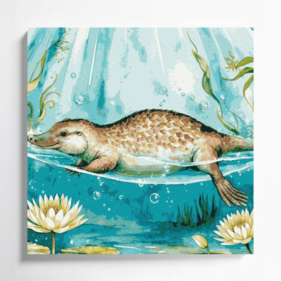 Art animalier sur toile vert