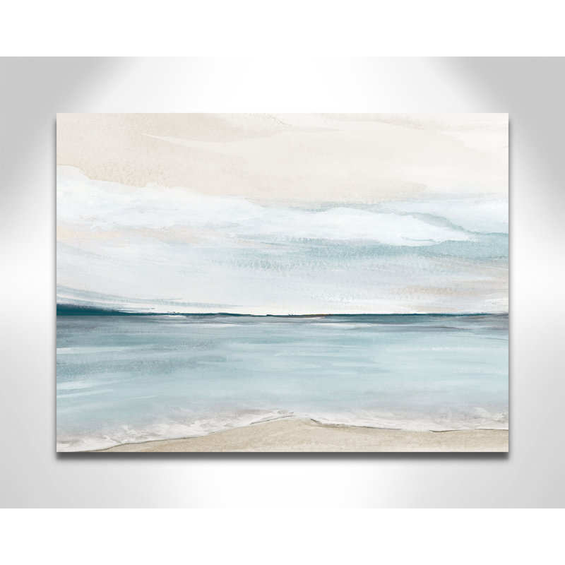 Imprimé Shoreline Blues par Kristen Brockmon, 24'' W x 18'' H, Wrapped Canvas, Sans cadre