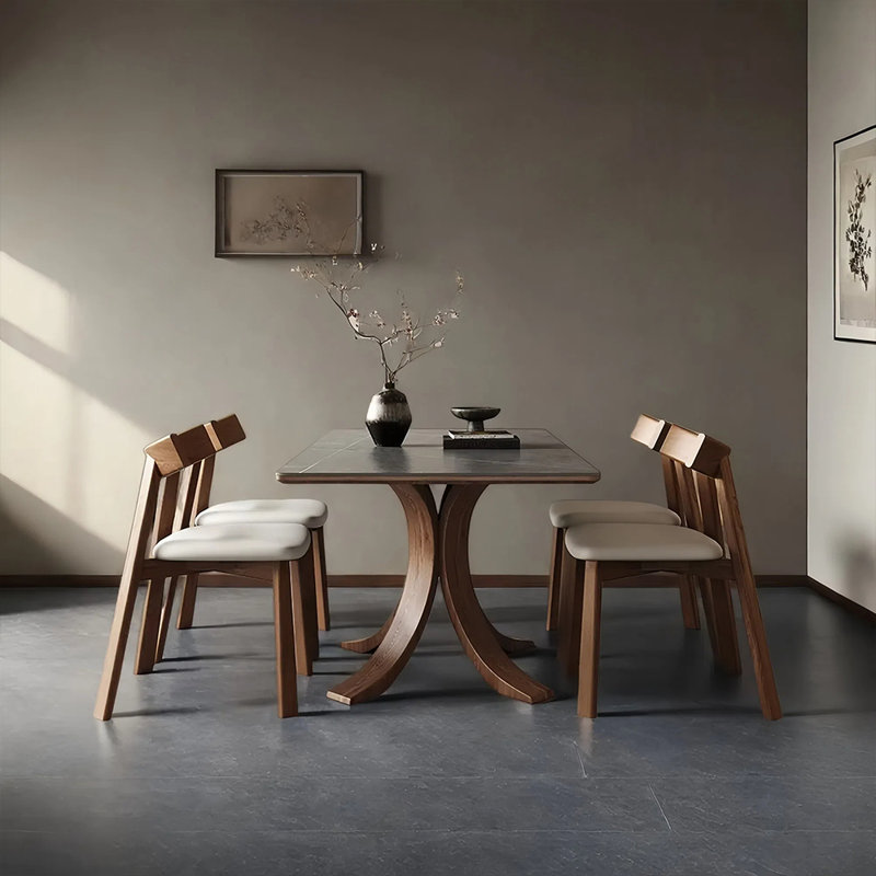 Ensemble de table et chaises Natural Rock, H 29,52 po x L 55,11 po x l 31,49 po