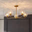 Moonya Glass Semi Flush Mount