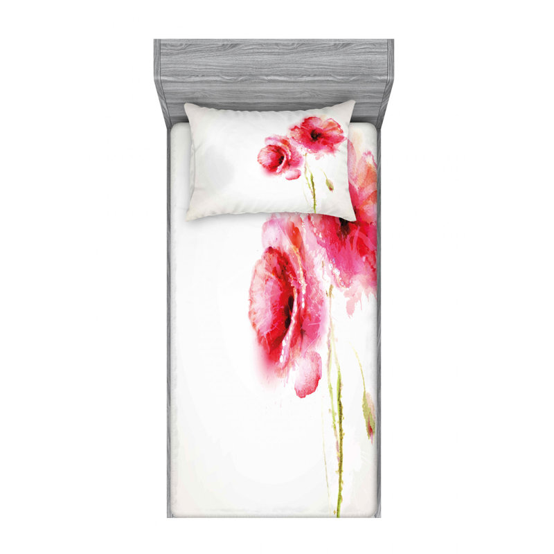 Ensemble de draps Spring Season, Ensemble de draps pour lit simple TG avec drap-hou