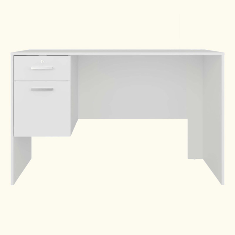 2-Drawer Desk With 1 Lockable