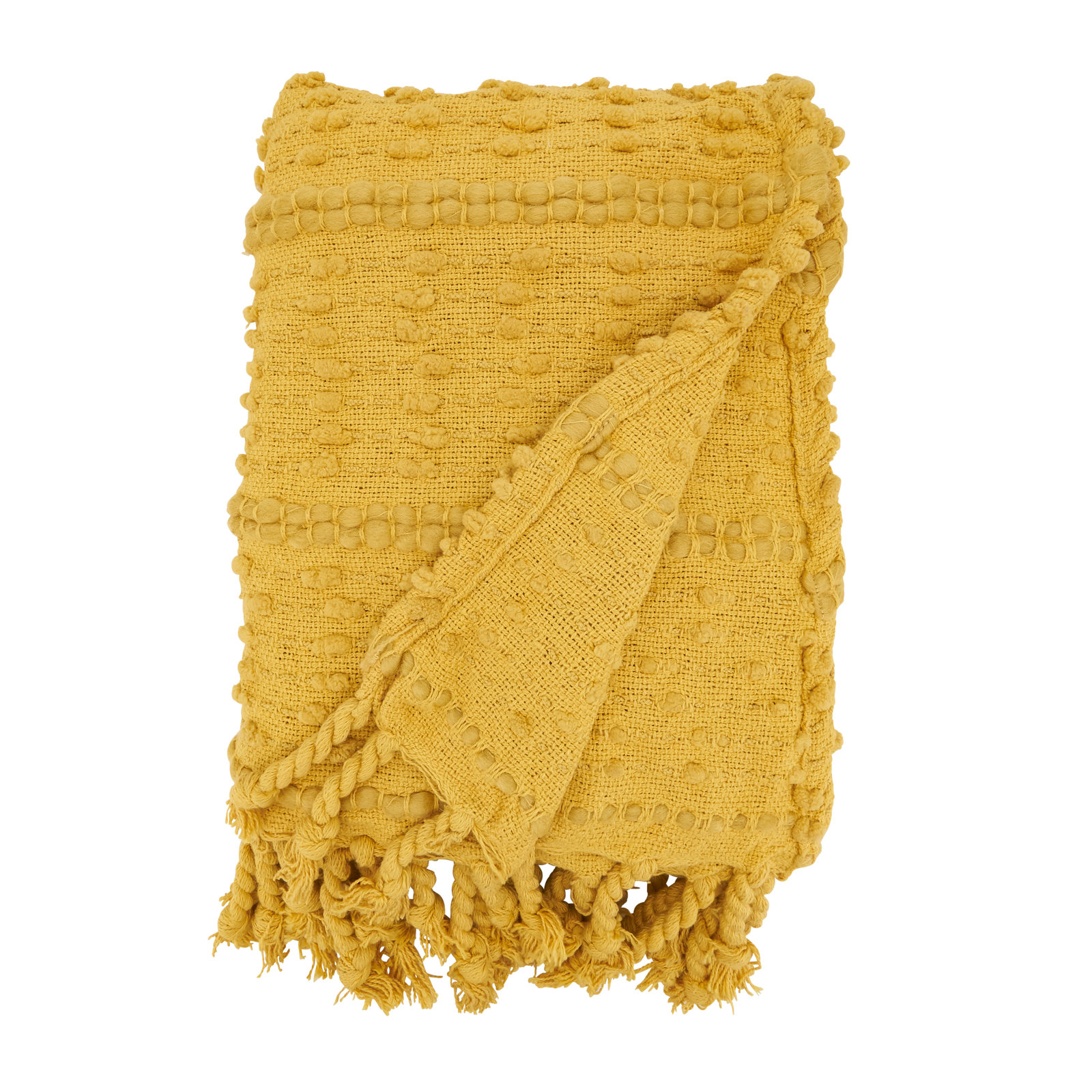 Matra Throw Blanket, Mustard