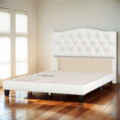 Lit plateforme tapissier Diamond