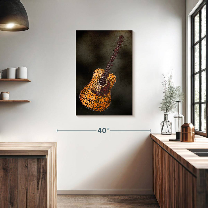 Guitare acoustique Abarca, H 36 po x l 24 po