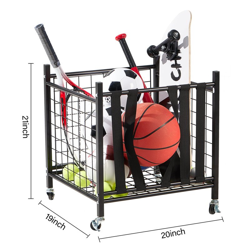 Chariot de rangement pour équipement de sport True & Tidy